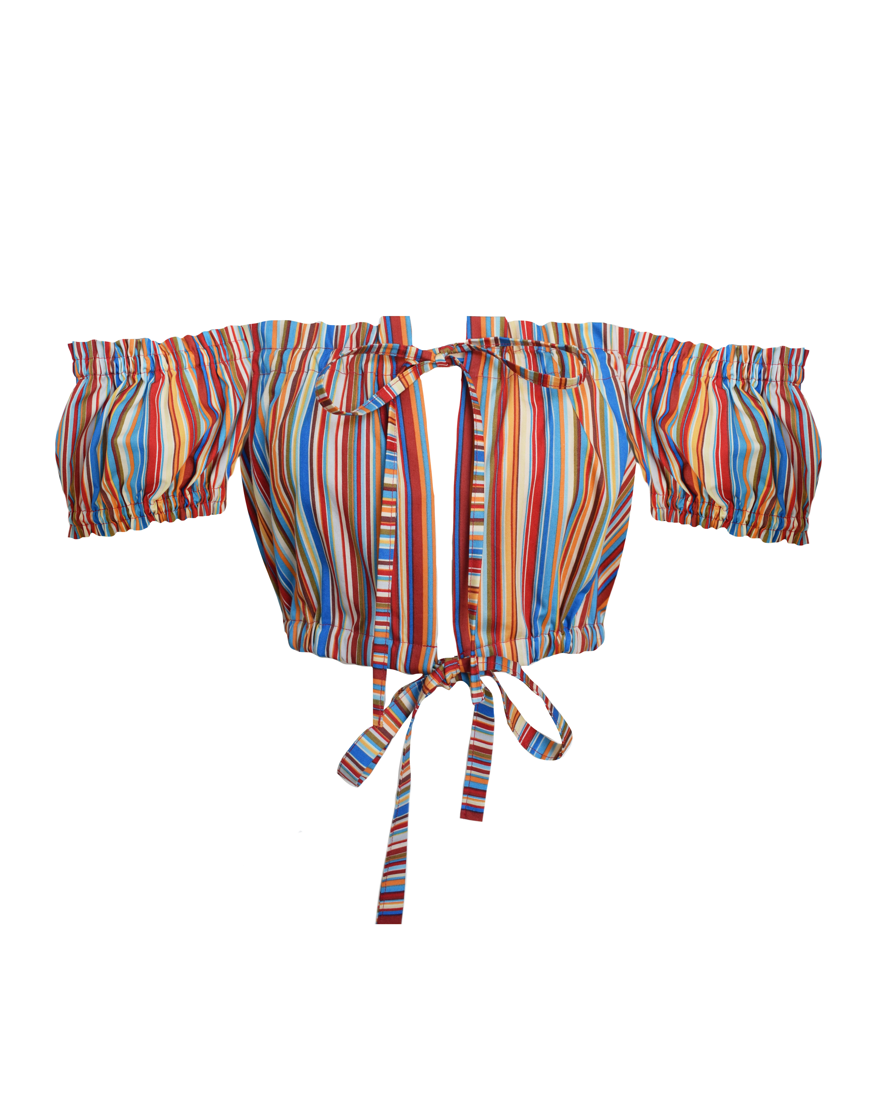 Dove Crop Top - Pier Stripe