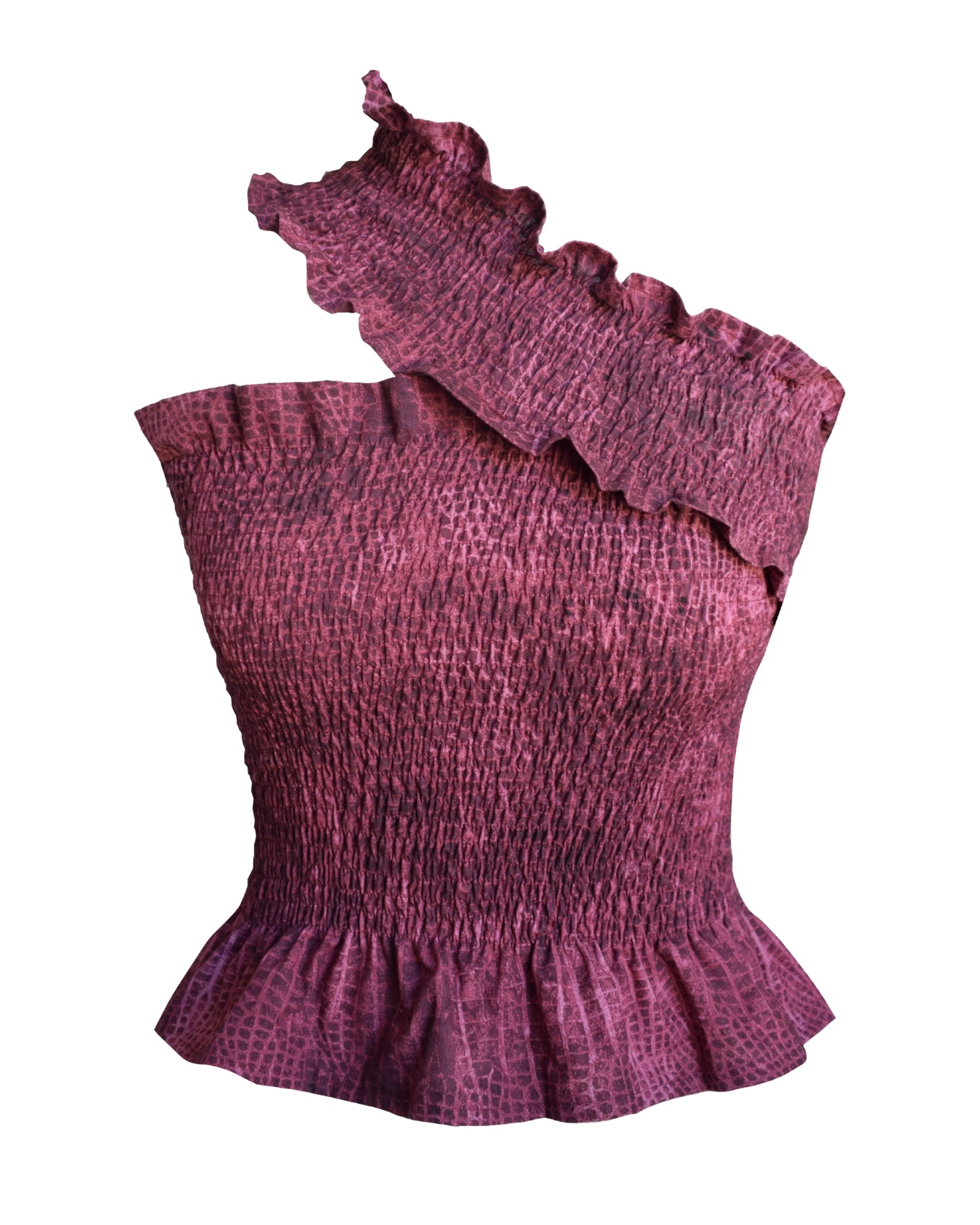 Dionne Top - Wildberry Croc