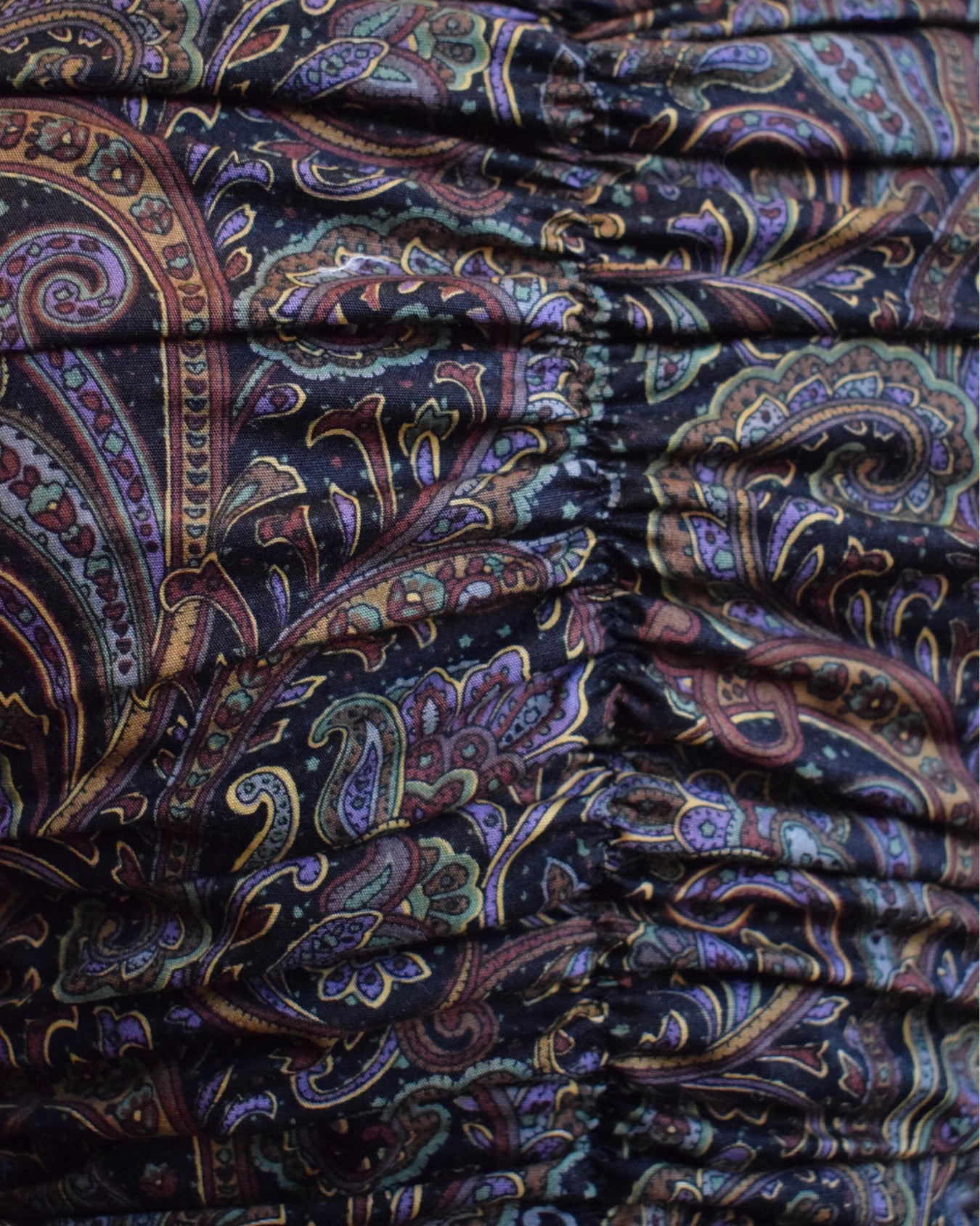 Ruah Draped Top - Black Paisley