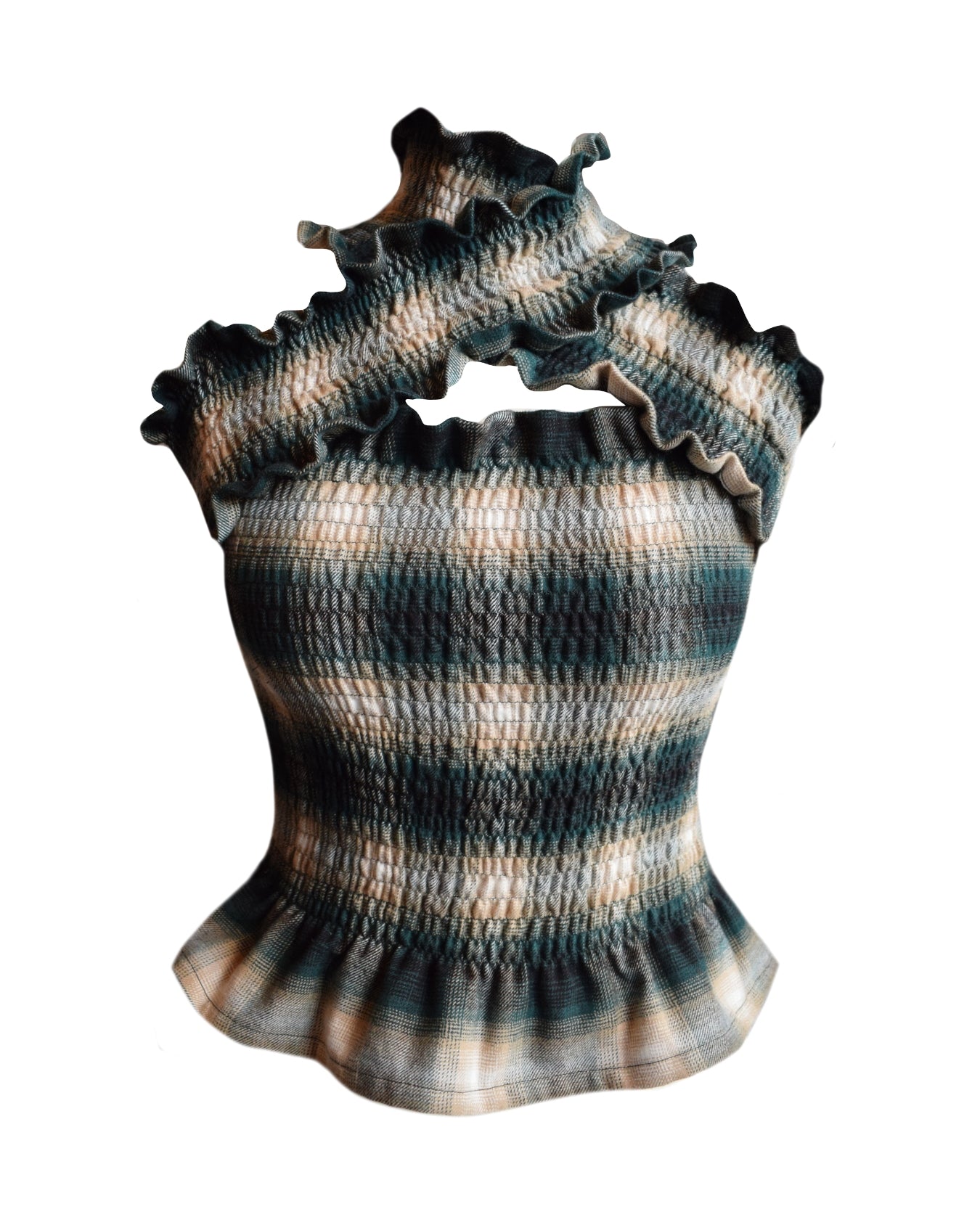 Odyssey Top - Outlander Plaid Fern
