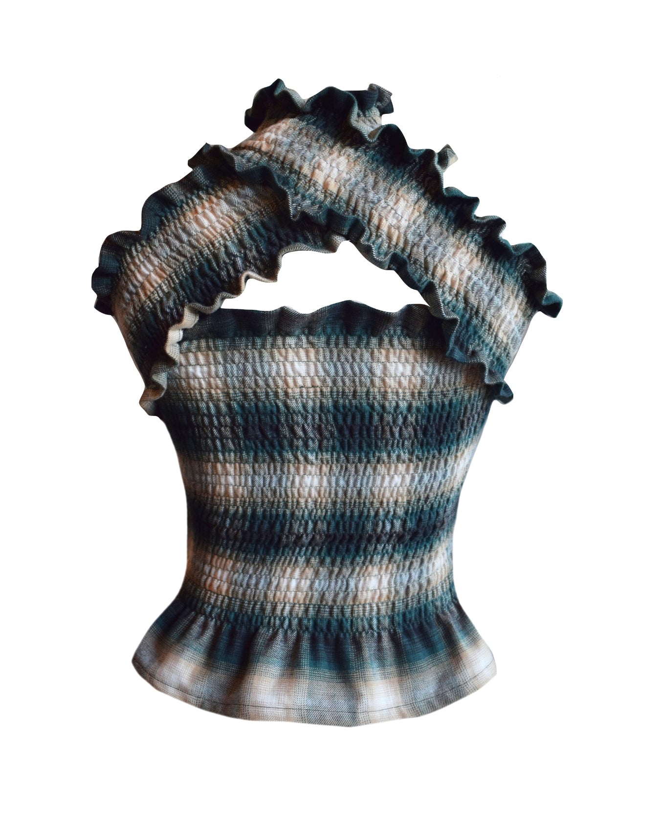 Odyssey Top - Outlander Plaid Fern