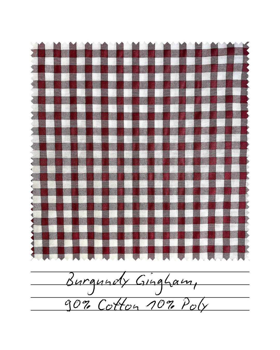 Burgundy Gingham
