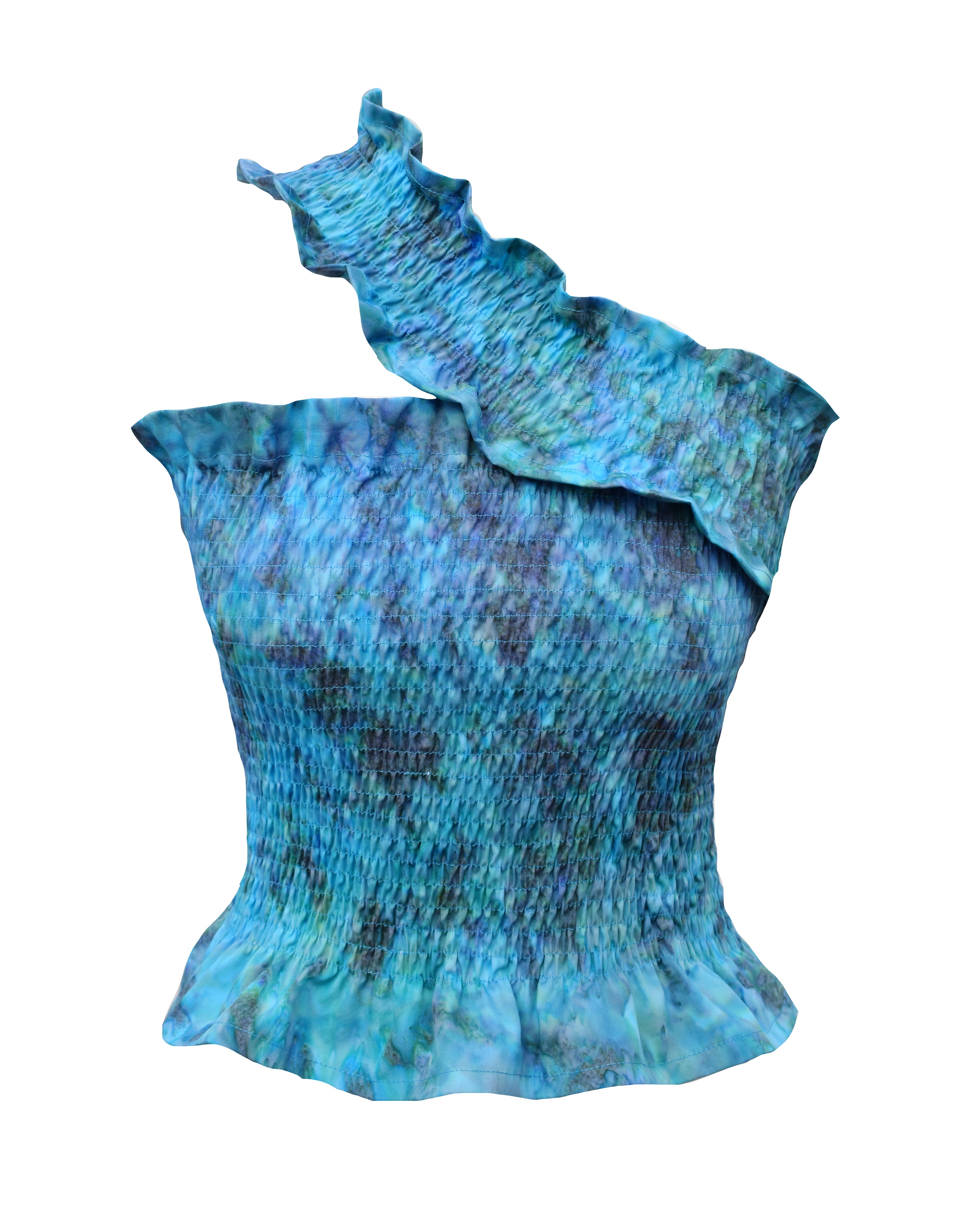 Dionne Top - Lagoon Batik