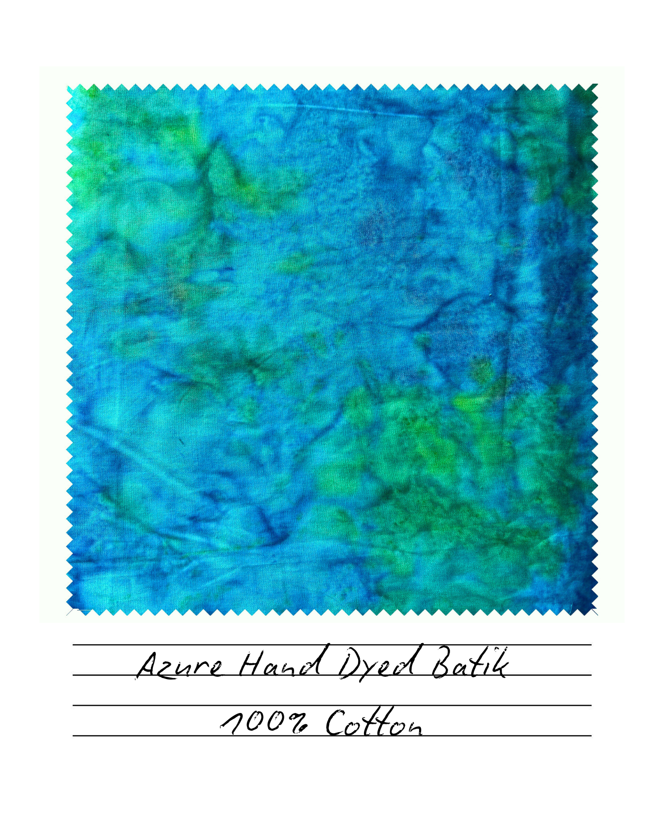 Azure Hand Dyed Batik