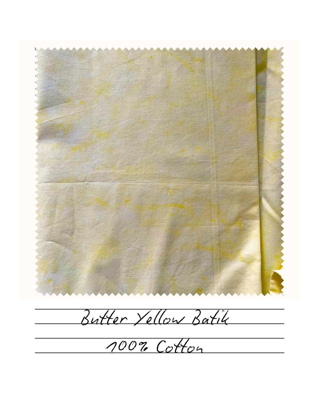 Butter Hand Dyed Batik