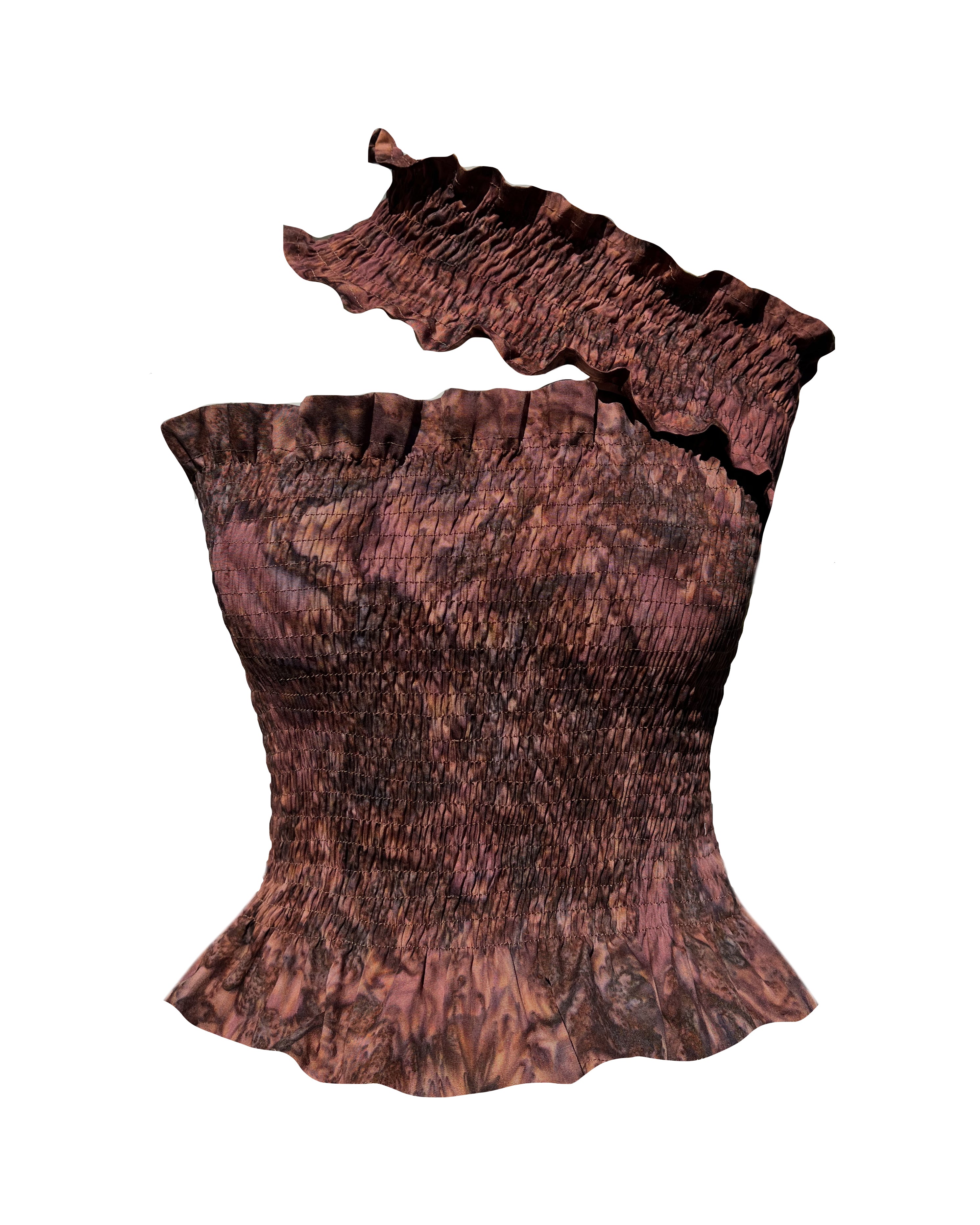 Dionne Top - Molten Chocolate Batik