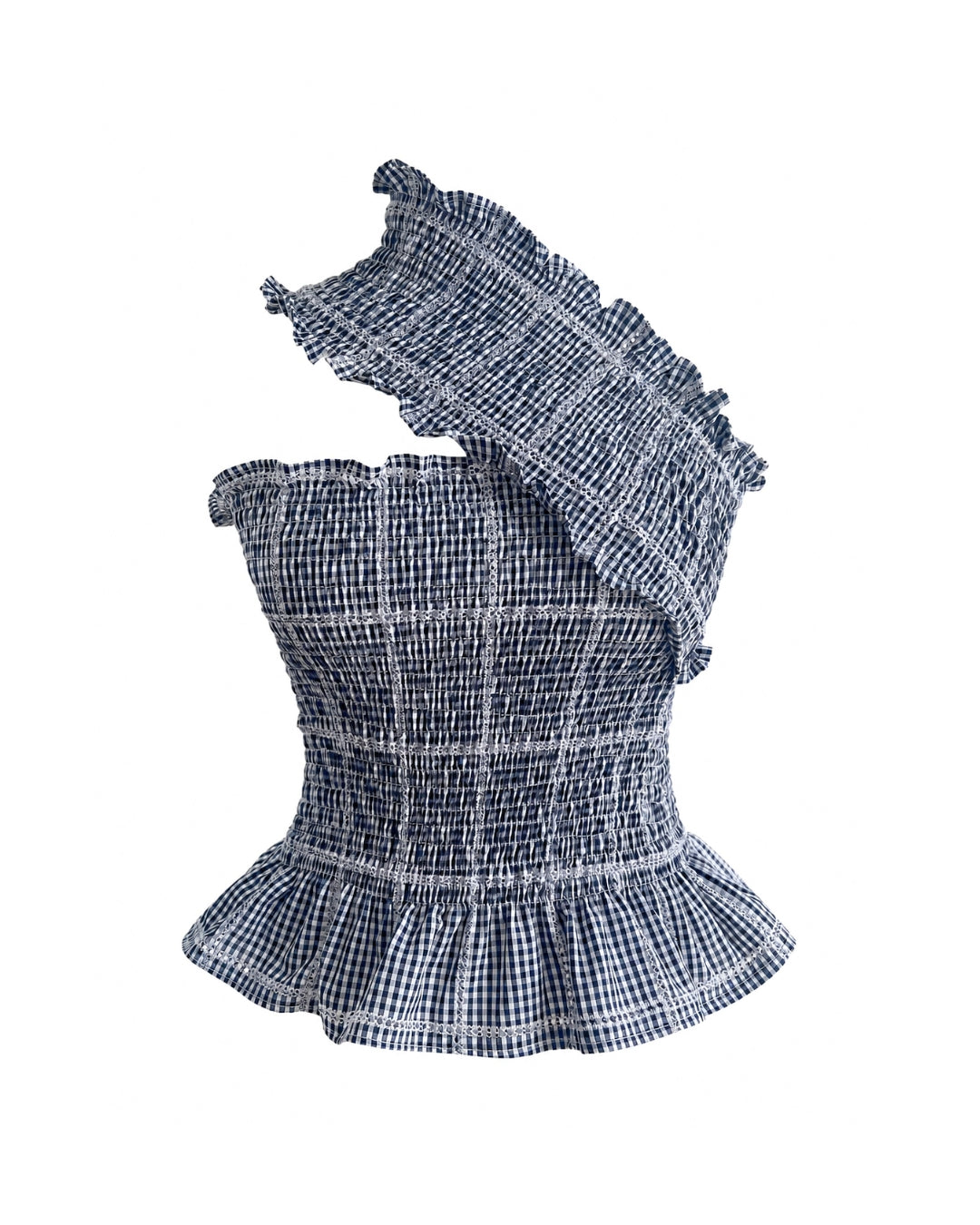 Dionne Top - Patch Gingham