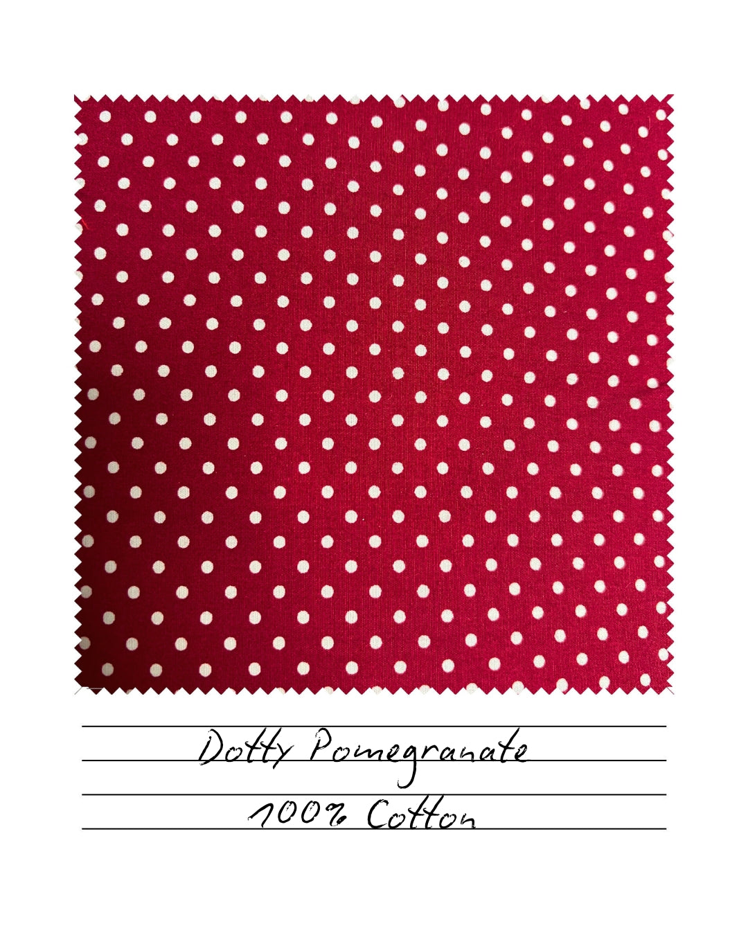Dotty Pomegranate Cotton