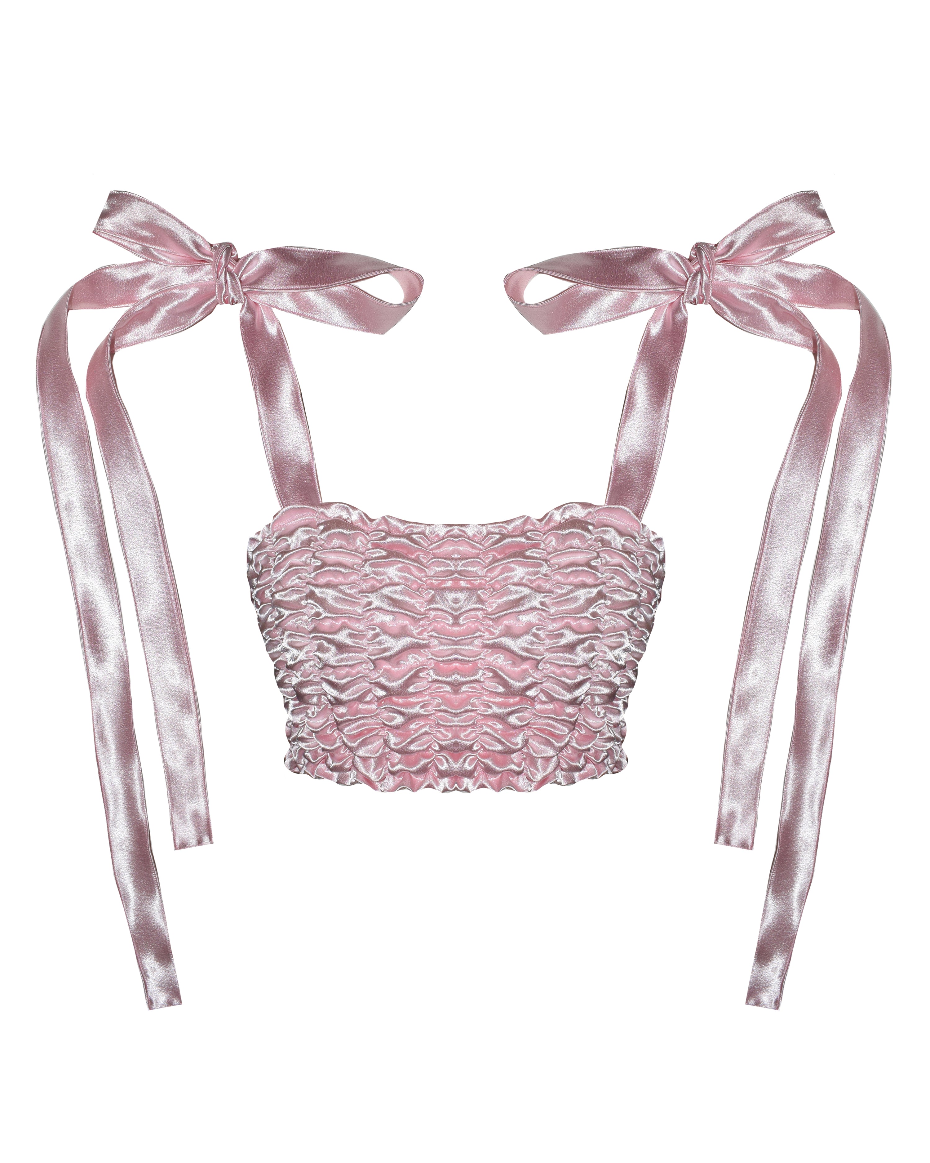 Isla Waffle Bralette - Pink Pearl