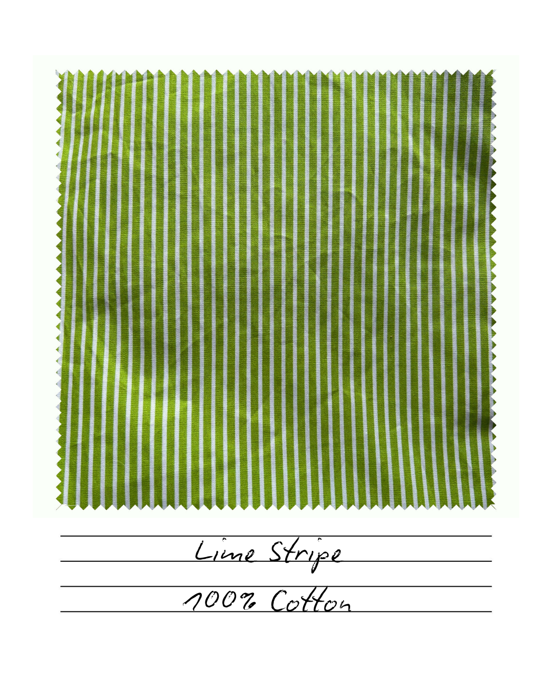 Lime Stripe Cotton