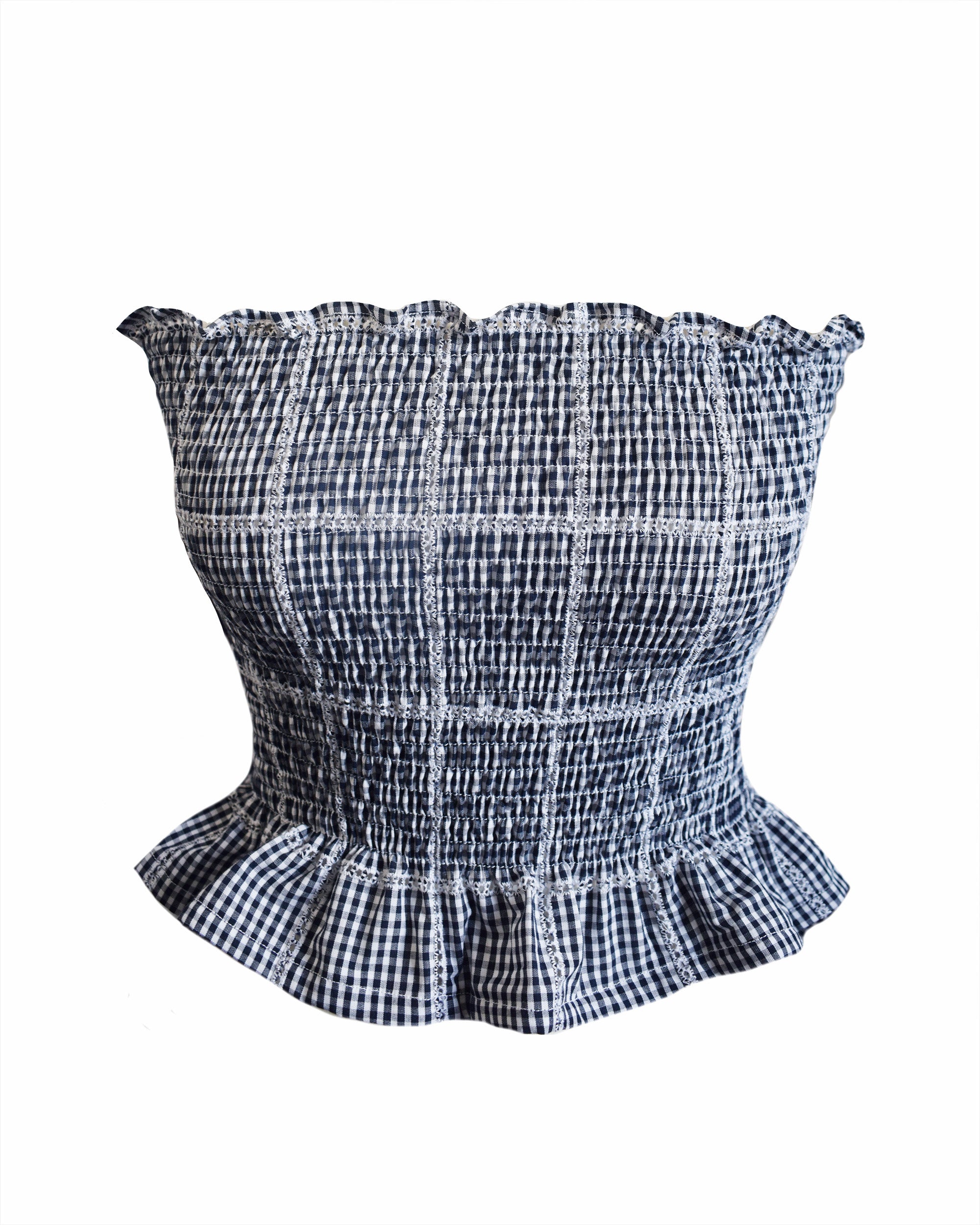 Rumi Bodice - Square Lace Gingham
