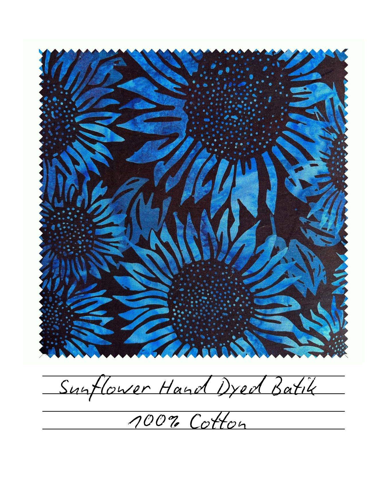 Sunflower Hand Dyed Batik